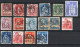 16 Perfins From Schweiz (ch376) - Perforés