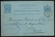 THE NETHERLANDS 1882 Postmark "AMSTERDAM-BREDA / VI" (Train Post Office) On 5c Postal Card To Paris - Covers & Documents