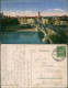Ansichtskarte Minden Stadt-Ansicht Mit Der Weser-Brücke 1924 - Minden