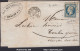 FRANCE N° 10 SUR LETTRE AVEC PC 702 CHALONS SUR SAONE + CAD DU 23/03/1853 - 1852 Louis-Napoleon