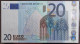 1 X 20€ Euro Trichet  R001H6 X18382348388 - UNC - 20 Euro