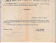 Dépêche Officielle Du Gouvernement - Préfecture Des Alpes Maritimes - NICE 31/12/1914 - Document Inclus - Briefe U. Dokumente