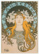 Card CPH 14 Czech Republic A. Mucha's Sarah Bernhardt In La Plume 2010 - Postcards