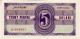 (Billets). Roumanie. Roumania. Foreing Exchange Certificate. Navrom Tichet Pentru Constanta 5 Dolari UNC. 5 Dollar - Roumanie