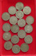 COLLECTION LOT CEYLON SRI LANKA RUPEE 18PC 129G #xx40 1875 - Sri Lanka