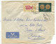 Congo Kamina Oblit. Keach 8A4 Sur C.0.B. 290+328 Sur Lettre Vers Braine-L'Alleud  Le 22/12/1955 - Lettres & Documents