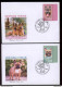 Label Transnistria 2023 Dog Breeds 6 FDCs Imperforated - Vignettes De Fantaisie