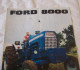 DEPLIANT PUB PUBLICITAIRE TRACTEUR FORD 8000, AGRICULTURE, MATERIEL AGRICOLE, AGRICULTEUR - Tractors