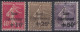 FRANCE SERIE CAISSE D'AMORTISSEMENT SEMEUSE N° 266/268 OBLITERATIONS LEGERES - 1927-31 Caisse D'Amortissement