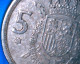 Delcampe - 5 Pesetas Del Rey Juan Carlos I, Del Año 1975. Escudo Con Estrella *76 -  Collections