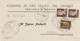 LETTERA 1944 RSI TIMBRO S.FELICE SUL PANARO MODENA 2X10+5  (YK858 - Storia Postale