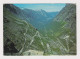 Norway NORGE Trollstigvegen Serpentine Mountain Road View Photo Postcard RPPC With Topic Stamp 1970s Sent Abroad (67681) - Storia Postale
