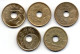 SPAIN, Set Of Five Coins 25 Pesetas, Nickel-Bronze, Year 1990-93, KM # 850, 851, 904, 905, 920 - 25 Pesetas