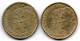 SPAIN, Set Of Two Coins 500 Pesetas, Copper-Aluminum-Nickel, Year 1989, 1996, KM # 831, 924 - 500 Pesetas