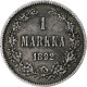 Finlande, Alexander III, Markka, 1892, Helsinki, Argent, TTB+, KM:3.2 - Finlandia