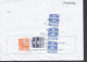 Denmark Regning Manglende Porto Bill TAXE Postage Due To USA Line Cds. HERNING POSTKONTOR 1993 Postsag 3-stripe - Cartas & Documentos