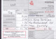 Denmark Regning Manglende Porto Bill TAXE Postage Due To USA Line Cds. HERNING POSTKONTOR 1993 Postsag 3-stripe - Cartas & Documentos