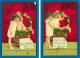 Serie-182P240  Série De 4 Cartes, Fillettes Avec Un Gros Panier De Fleurs, Cpa BE - Colecciones, Lotes & Series