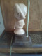Delcampe - Sujet Plâtre Ou Terre Cuite Statue Buste Jeune Garçon Pied De Lampe - Plaster