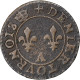 France, Henri III, Denier Tournois, Paris, Couronne, Cuivre, TB, Gadoury:450 - 1574-1589 Heinrich III.