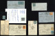 Let Lot De 16 Lettres Ou Documents Classiques Entre N°1854 Et 1871 + N°46Ad Bleu-outremer Obl., Dans L'ensemble TB - Collections (en Albums)