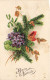 FETES ET VOEUX - Un Bouquet De Fleurs - Buon Natale - Colorisé - Carte Postale Ancienne - Birthday