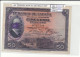 BILLETE ESPAÑA 50 PESETAS RESELLO 1927 P-80 MBC+ - Andere & Zonder Classificatie