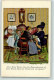 13963002 - Zwei Frauen Beim Tratsch An Der Kaffeetafel Waehren Der Mann Auf Der Couch Schnarcht - Zille, Heinrich