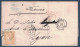 LETTRE COVER ZARAGOZA SPAIN ESPAGNE > FRANCIA CACHET PD TAXE 5 CAD ROUGE ENTRÉE FRANCE ST JEAN DE LUZ 1867 - Covers & Documents