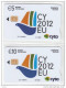 CYPRUS - CY 2012 EU, Collector"s Cards No 24-25, Tirage 500, 09/12, Mint - Chypre