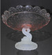 Delcampe - -BELLE COUPE/PIED CRISTAL BACCARAT PIED DAUPHIN COUPE ROSE Mod. Renaissance  E - Glas & Kristall