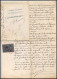 51044 Drome Buis Carpentras Copies Dimension Y&t N°5 Cachet Rouge Syracusaine 1886 Timbre Fiscal Fiscaux Document - Briefe U. Dokumente