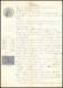 51021 Drome Buis-les-Baronnies Copies Dimension Y&t N°9 Syracusaine 1893 TB Timbre Fiscal Fiscaux Sur Document - Cartas & Documentos