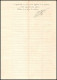 51009 Drome Buis-les-Baronnies Copies Dimension Y&t N°9 Syracusaine 1890 TB Timbre Fiscal Fiscaux Sur Document - Storia Postale