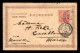 CARTE VOYAGE DU JAPON (YOKOHAMA 28.8.1903) AU MAROC (CASABLANCA CACHET FACTEUR BOITIER19.10.1903) - Brieven En Documenten