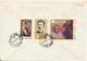 Romania Cover Sent To Denmark 8-6-1977 Topic Stamps Art Painting And Other On Front And Backside Of The Cover - Cartas & Documentos