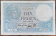 Billet 10 Francs MINERVE  21 - 11 - 1940 France Q.80189 - 10 F 1916-1942 ''Minerve''
