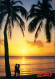 Barbados Allgemein Romantic Sunset Palmen Sonnen-Untergang Barbados Karibik 1990 - Barbades