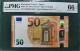 50 EURO SPAIN 2017 DRAGHI V012G2 VH TEST NOTE SC FDS UNC. PMG 66 EPQ PERFECT - 50 Euro