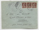 OMF SYRIE SYRIE 20C SEMEUSE BRUN X3 LETTRE COVER BEYROUTH 1922 POUR MISSION FRANCAISE DE CILICIE  ADANA SP 607 - Lettres & Documents