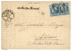 CORSE - POSTE MARITIME : 1874 25c CERES (x2) Pd Obl. Cachet Italien 14 + LIVORNO + CON BASTIM. MERCANT. Sur Lettre Sans  - Maritime Post