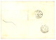 1877 10c CERES (x2) + 40c SIEGE (x2) Obl. YOKOHAMA Bau FRANCAIS Sur Lettre Pour La LYON. Combinaison Trés Rare. Superbe. - 1849-1876: Classic Period