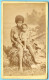 TRES RARE PHOTO Photographie CDV Ancienne ALLEN HUGHAN, NOUMEA Nouvelle-Calédonie - Femme Canaque Kanak Et Enfant * Nu - Océanie