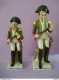 Lot 2 Statuettes En Porcelaine (18 & 21,5 Cm) Soldat De L'armée De NAPOLEON (6 Photos) Voir Description - Autres & Non Classés