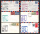 12330 Am 14 Extension Lot De 6 Tampa Jacksonville Miami Orlando Janvier 1959 Premier Vol First Flight Lettre Airmail - 2c. 1941-1960 Lettres