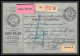 25028 Bulletin D'expédition France Colis Postaux Fiscal Haut Rhin 1927 Mulhouse Semeuse Merson 123+206 Valeur Déclarée - Brieven & Documenten