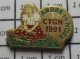 SP16 Pin's Pins / Beau Et Rare : NOEL / FILLETTE ARBRE DE NOEL GENDARMERIE CTGN 1991 - Noël