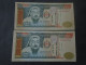 MONGOLIA, P 61, 10000 Tugrik , 1995 , EF + UNC , SUP + Neuf,  2 Notes - Mongolie