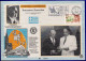 2932. GREECE,1983 K.KARAMANLIS VISIT EUROPEAN PARLIAMENT,CARD PE 56B No 201 - Brieven En Documenten