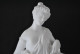 STATUETTE EN PORCELAINE BLANCHE ET BISCUIT FEMME ANTIQUE DENUDEE A LA COURONNE DE LAURIER DAPHNE?? MYTHOLOGIE Marque CC - Autres & Non Classés